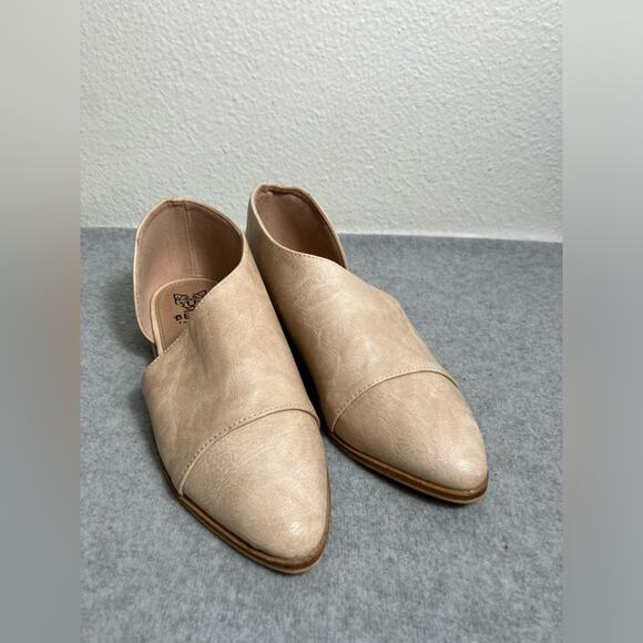 Beast Carter bootie‎ boots mule tan slip ons work shoes flats new size 5.5 - Picture 4 of 9